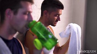 Raphael Louis Barebacks Benjamin Blue Post-Gym