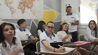 Step Son Helps His Hot Spanish Teacher With a Very Special Lesson