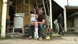 The Perfect Picture - Tiny Russian Girl Ganbanged, Two Dicks in Ass
