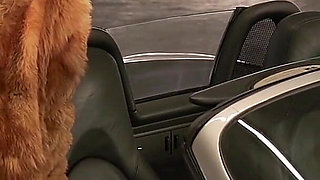 Filthy Rich Lesbians Strap-on Fuck Each Other on Luxury Car Hood