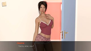 Hot brunette with a big ass and giant boobs