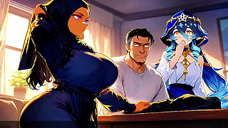 Married Muslim MILF Sneaky Cheating Uncensored Hentai Creampie
