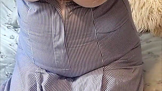 Naughty Nurse Julie Cunningham - Bra Reveal & Teasing Huge Tits