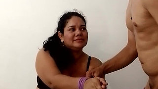 Bride in Black Lingerie Sucking Delicious