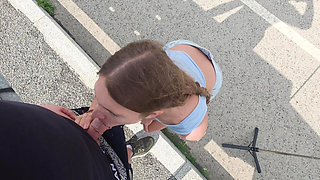 Caught Having Sex on the Highway, Blowjob and Sex