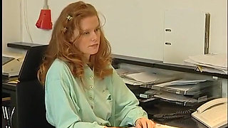 Interview with redhead secretary