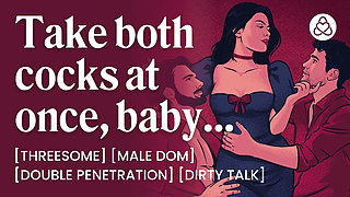 ASMR Audio Porn: Dominant MFM Threesome Double Penetration with Two Cocks - BDSM & Dirty Talk - Erotic Audio Roleplay for Women