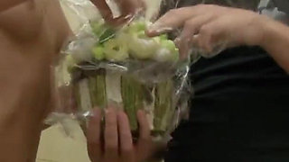 Fucking his pretty neighbor in he shower