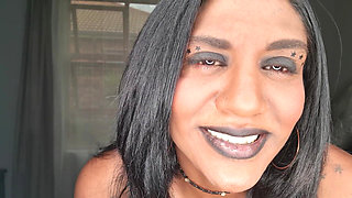 Desi Slut Dirty Talking While Playing, Displaying Her Tongue and Soft Lips