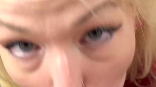 Nova Rae Gives JOI and Swallows a Cock