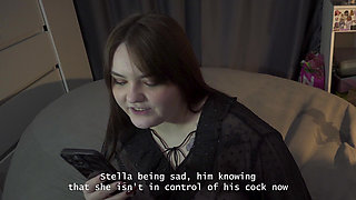 Porn Story - Stella Smirks with Mischief While Fucking Her Boyfriend with a Strap-on