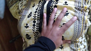 Dirty Stepaunty Fucked by Her Stepson While Cleaning House