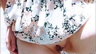 Horny west aussie displays gaping cunt by the side of the road