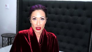 Cute curly brunette solo webcam masturbation