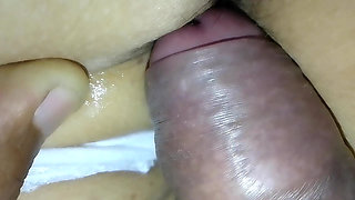 Sexy mature woman loves just the tip of my cock in her ass