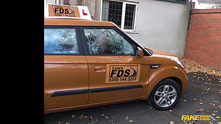 Fake Driving School - Naughty Student Driver Lexi Lou Deepthroats Instructor Ryan, Gets Fucks Hard Until She Squirts & Cums