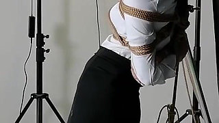 Stocked Office Lady Girlfriend, Rope Bondage Game