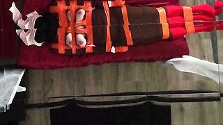 Part 3 - Tape Bondage, Pantyhose Layering, Nipple BDSM, Orgasms