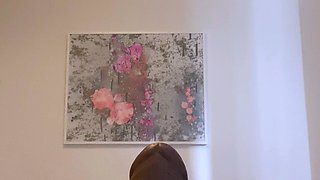 Hot amateur blonde pregnant toying her pussy solo