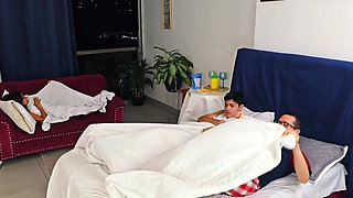 MY STEPSONS GET HOT AFTER THE OUTING AND FUCK BEHIND MY BACK