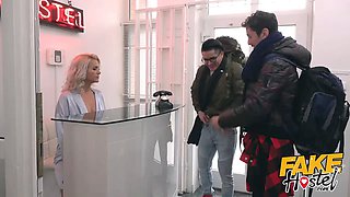 Fake hostel Kathy Anderson pounds italian and latin men