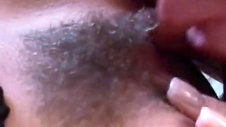 Two cute teens touch each other for the first time