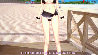 Makima POV sex on the beach - chainsaw man