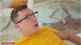 50 Yr Old Gilf In Threesome With 18 Teen Blonde College Girl And Her Big Cock Boyfriend - Ann Kiray And Charli Dean