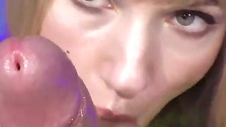 Amazing Blowjob with Cum in Mouth and Cum Play After Happy New Year's Party