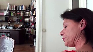 Nasty granny getting pounded