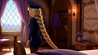 Flynn Rider's Innocent Encounter: Rapunzel's First Blowjob Dream