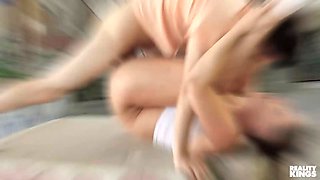 Horny raven-haired cougar Sandy Love ultimately lets her faithful son-in-law to drill her thirsty pussy - reality kings