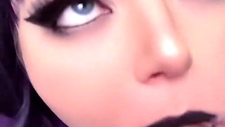 Caught the Fat Goth Nurse Masturbating