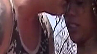 Curvy Ebony MILF Facesits Then Takes It Outdoors