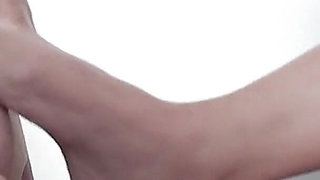 Hot Threesome Footjob and Fucking!