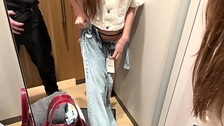 Sex in the Fitting Room with a Sales Consultant!