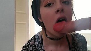 Wet Teen Dildo Blowjob