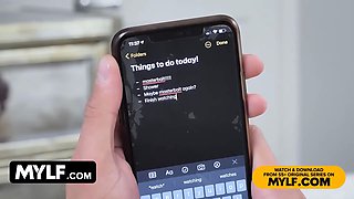 Fortunate sonny makes his big titted stepmom Natasha Nice jizz from ass hardcore fucking