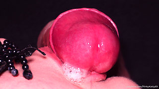 CLOSE-UP: Cum in the MILKING MOUTH FREE USE in 4k ASMR!