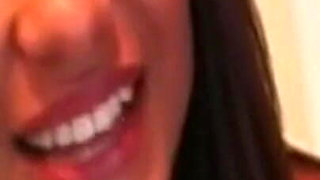 Horny Brunette Spreads Wide Dripping Wet Pussy in Intense Fingering Session