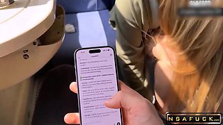 Blonde Babe Teases on Bus Before Intense Bedroom Fuck