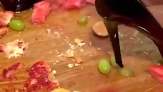 Squashing Fruits in My Black High Heels