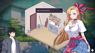 Happy student part 3! Washing machine sex!