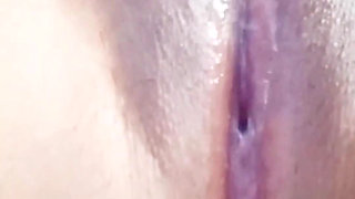 Teen Hard Nipples Clit Rubbing Orgasm and Creampie Pussy Squirting and Peeing on Bed Then Licking Cum at the End