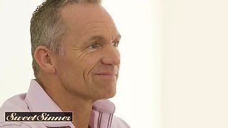Petite boob step daughter Aidra Fox craves some dilf