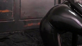 Black Latex Rubber Catsuit Compilation Video