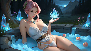Sophisticated Mature Lady in Luxury Soapy Bath with Sultry Gaze - 2