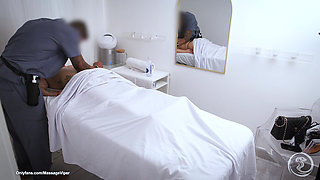 Busty Client Spreads Legs On Massage Table  69, Facesitting, Doggy Style & Facial Tit Cumshot