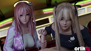 Honoka & Marie Rose - Group Sex 3D Animation - Tight Pussies & Cumshot (dead or Alive)