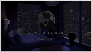 Car Toon In Coges Con Tu Novio En Noche De Viaje - Asmr Audio Roleplay